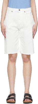 6397 White Denim Shorts