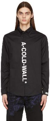 A-COLD-WALL* Black Split Logo Essential Shirt