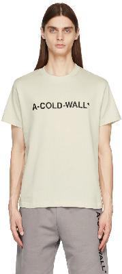 A-COLD-WALL* Beige Essential Logo T-Shirt