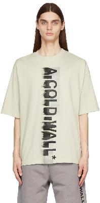 A-COLD-WALL* Beige Gaussian Logo T-Shirt