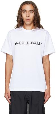 A-COLD-WALL* White Bonded T-Shirt