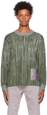 A-COLD-WALL* Green Jacquard Sweater