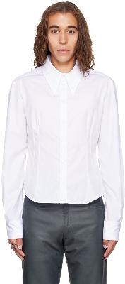 AARON ESH SSENSE Exclusive White Double Dart Shirt