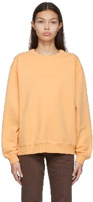 Acne Studios Orange French Terry Crewneck Sweatshirt