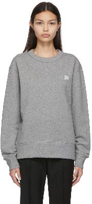 Acne Studios Grey French Terry Logo Sweatshirt