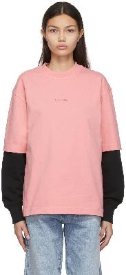 Acne Studios Pink Logo T-Shirt