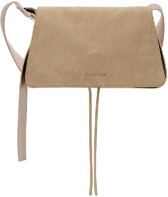 Acne Studios Taupe & Pink Leather Shoulder Bag