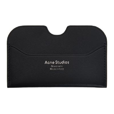 Acne Studios Black Logo Card Holder