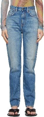 Acne Studios Blue Slim High-Rise Jeans