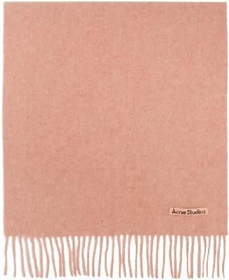Acne Studios Pink Wool Scarf