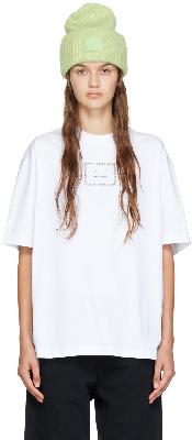 Acne Studios White Crystal Appliqué T-Shirt