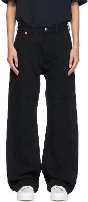 Acne Studios Black Relaxed-Fit Trousers