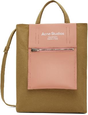 Acne Studios Brown & Pink Papery Nylon Tote