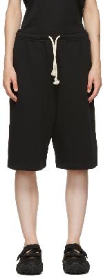 Acne Studios Black French Terry Shorts