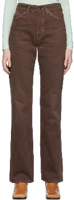 Acne Studios Brown 1977 Bootcut Fit Jeans
