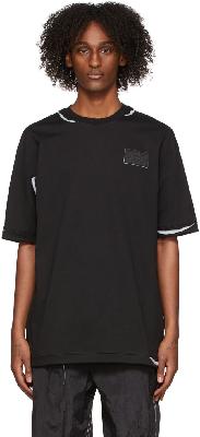 ADER error Black Logo Patch Oversized T-Shirt