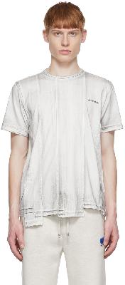 ADER error Grey Cotton T-Shirt