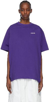 ADER error Purple Cotton T-Shirt