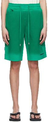 ADER error Green Cotton Shorts