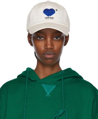 ADER error Off-White Embroidered Heart Cap