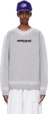 ADER error Gray Cotton Sweatshirt