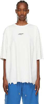 ADER error Off-White Lazer Cut T-Shirt