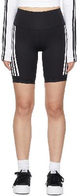 adidas Originals Black Optime Trainicons 3-Stripes Bike Shorts