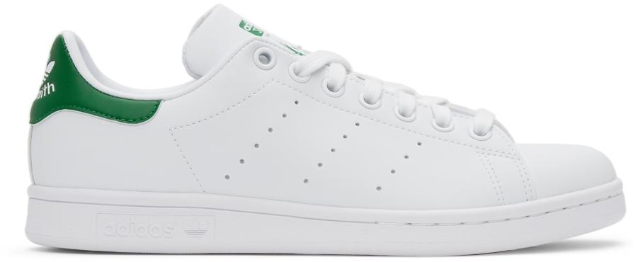 adidas Originals White & Green Primegreen Stan Smith Sneakers