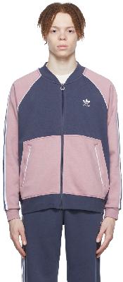 adidas Originals Navy & Pink SST Sweatshirt