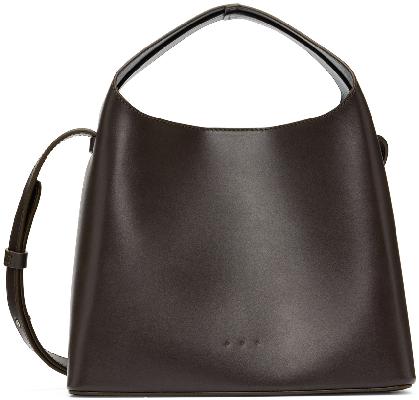 Aesther Ekme Brown Mini Leather Shoulder Bag