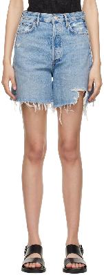 AGOLDE Blue Stella Shorts