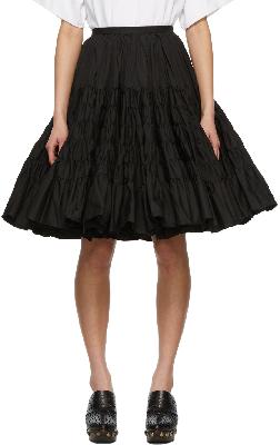 ALAÏA Black Ruffle Skirt
