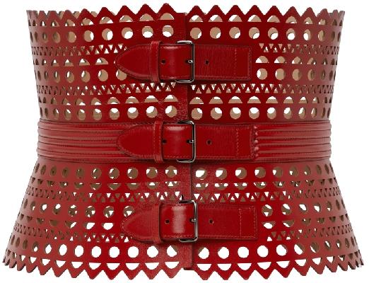 ALAÏA Red 1992 'Le Corset' Belt