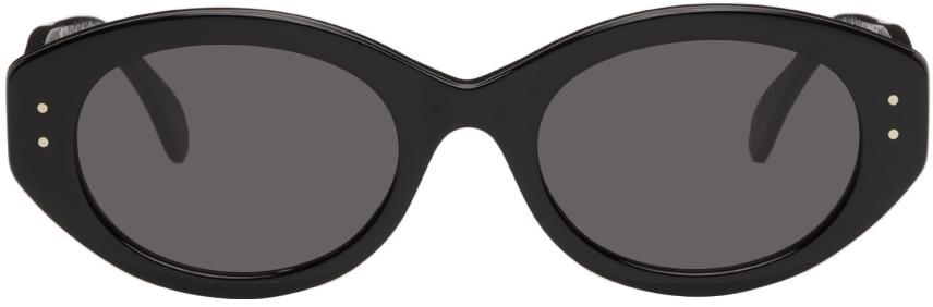 ALAÏA Black Round Cat Eye Sunglasses