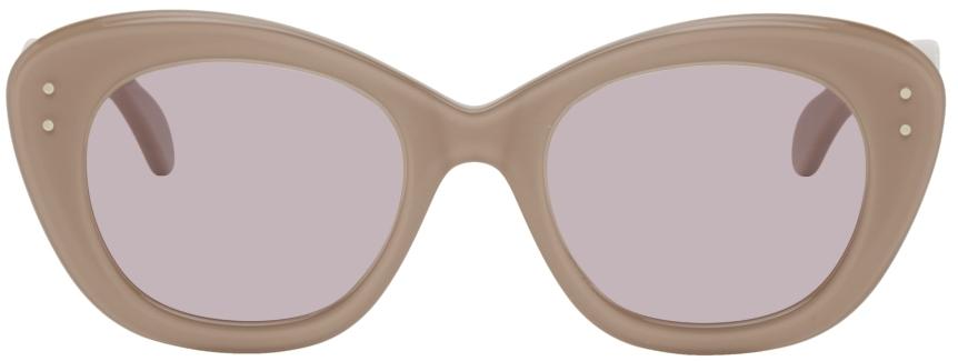 ALAÏA Taupe Cat Eye Sunglasses