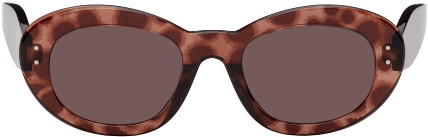 ALAÏA Brown Cat-Eye Sunglasses