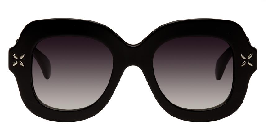 ALAÏA Black Square Sunglasses