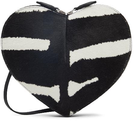 ALAÏA Black & White 'Le Cœur' Shoulder Bag