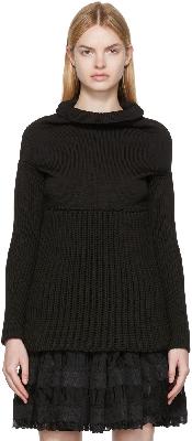 ALAÏA Black Off-Shoulder Sweater