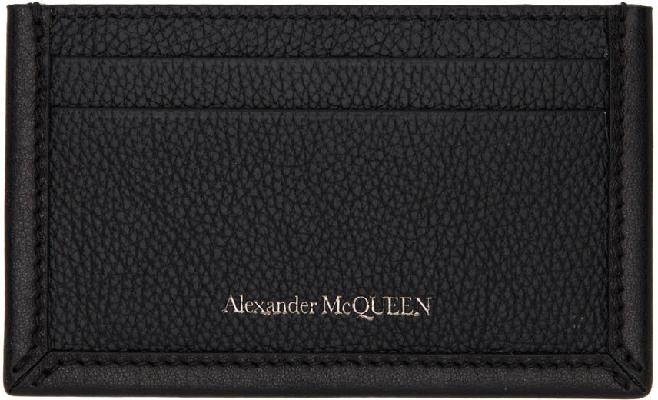 Alexander McQueen Black Edge Card Holder