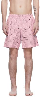 Alexander McQueen Pink Skull Dots Swimsuit