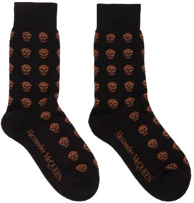 Alexander McQueen Black Skull Socks