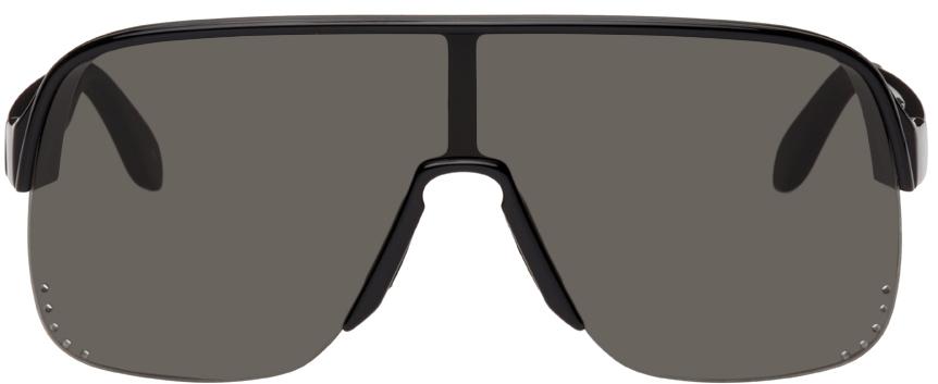 Alexander McQueen Black Shield Sunglasses