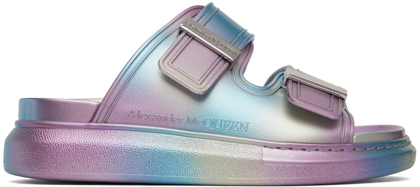 Alexander McQueen Silver Oversized Hybrid Sandals