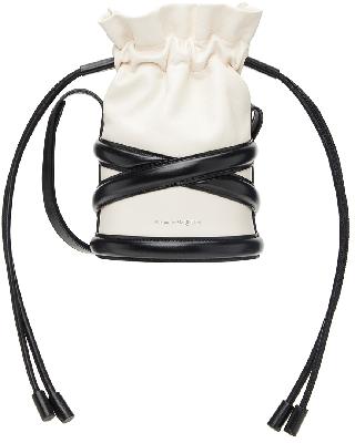 Alexander McQueen Off-White & Black 'The Soft Curve' Shoulder Bag