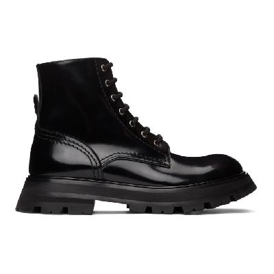 Alexander McQueen Black Wander Boots