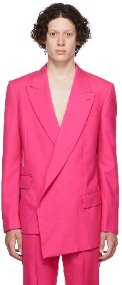 Alexander McQueen Pink Wool Blazer