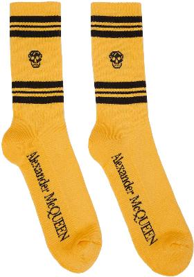 Alexander McQueen Yellow Sport Socks