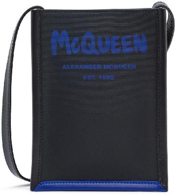 Alexander McQueen Black Mini Edge Messenger Bag