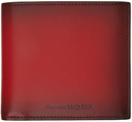 Alexander McQueen Red Bifold Wallet